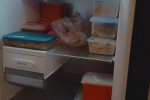 Lg 324 l vertical freezer matt black.