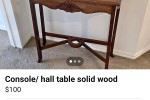 Small hallway table