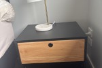 Double bed with mattress, Queen bed with mattress, 4 drawers tall boy ...