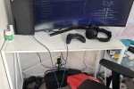Chair, Chair, Bed, Tv, Tv, Tv, Desk, Desk, Desk, Monitor, Monitor, Tre...