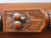 Kauri Fire Mantle Carved