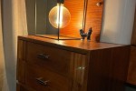 Mid Century Headboard with Bedside Tables
