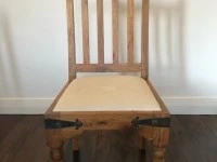 Rustic dining table and 8 chairs