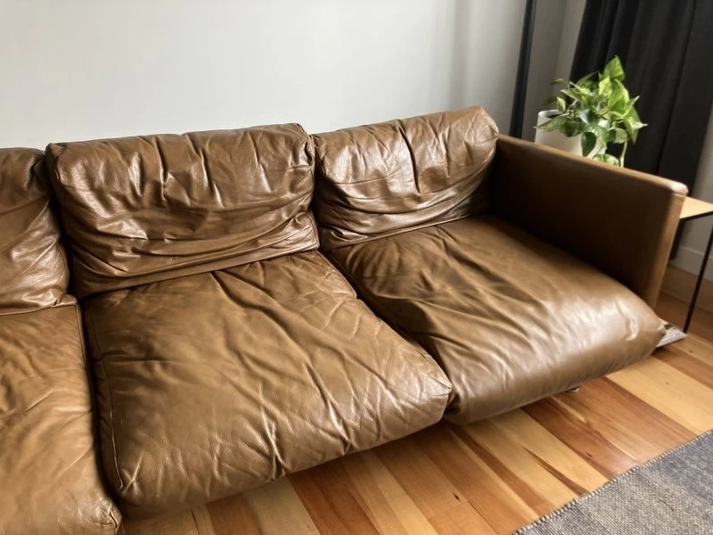 NOOD Leather couch - Wellington pick up