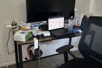Chair, Chair, Bed, Tv, Tv, Tv, Desk, Desk, Desk, Monitor, Monitor, Tre...