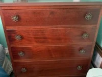 Queen Anne Dresser and Tall Boy, Tall Boy