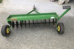 Tow behind lawn aerator