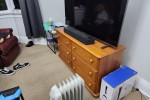 3 Seater Couch, 2x Recliner Chairs, Queen Bed base + mattress, Fridge/...