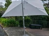 Outdoor Umbrella with Granite Base