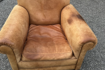 Leather arm chair