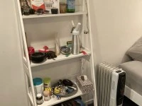Double mattress, dresser, desk, Few smaller items, like luggage, shelv...