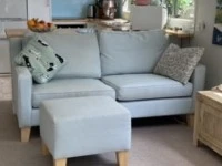 3-seater sofa, 2-seater sofa, Queen mattress, Queen bed headboard, Bed...