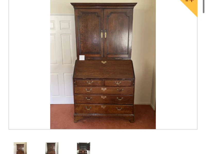 Oak bureau