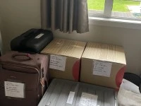 Boxes and luggages