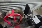 2x hand trolleys, 1x wheelbarrow, 1x computer chair, 1x microwave, 1x ...