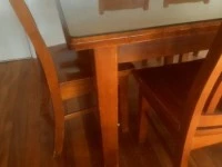 Wood Dining table & Chairs