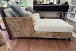 L shape sectional sofa with chaise, chaise extension length including ...