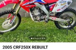 Motorcycle honda crf250x