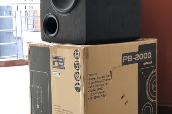 Subwoofer packed in original box
