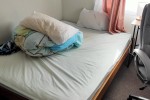 Queen bed, desk