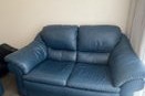 2 two seater leather couches