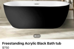 Bathtub still in its box