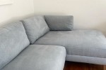 Nick Scali Sofa 2.5 seater & chaise - Arctic Blue