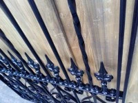 Black Wrought Iron Path or Entrance Gate Wow! Wide 880mm, High 1820/16...