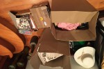 Roughly 6-10 boxes of archival boxing books and some boxing VHS tapes...