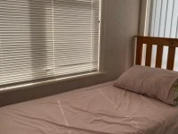 Fridge - large size, TV - 65 inches, King size single slat bed with ma...