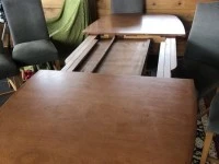 Mid century extendable dining table.