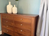 King Sized bed frame able to be broken down into bed head, rails and b...
