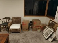 Desk, Paintings, Plates