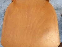 Four IKEA wooden dining chairs