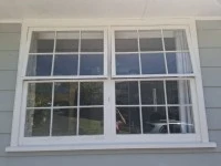 2 wooden windows