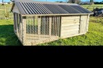 Extra large dog kennel and run