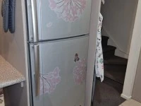 Fridge with top freezer