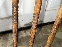 APRIL SALE >> Antique Spindle Back Arm Chair: Oak, or Elm and Ash