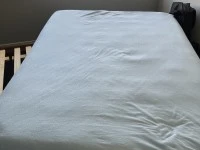 Queen sized bed, sofa