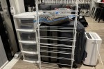 Plastic clothes drawer - mid 4 tier, 2 big luggage, 1 medium, 1 small,...
