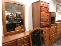 5 piece bedroom suite chest of draws