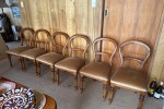6x wooden dining chairs (6)