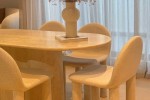 Ellison studios dining chairs×4 + solid wood chairs×4--set of 8