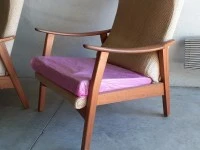 Pair of Mid Century Recliner D A Lewis Lounge Chairs