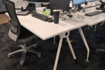 10 desks 1500 x 750, board room table 3200 x 1200, cabinet 1200 x 700,...