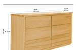Lowboy, 2x bedside tables (2)
