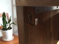 Solid American Oak Bar Leaner Set
