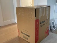 Fragile - box w mirrors, Boxed - Large Stone & Cane Mirror