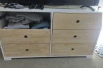 King Bed Mattress, King Bed Bases 2 pieces, King Bed Headboard, 6draw ...