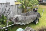 Inflatable Boat and Trailer